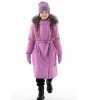 Зимнее пальто Мелиса пурпурный - предзаказ