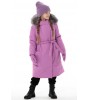 Зимнее пальто Мелиса пурпурный - предзаказ